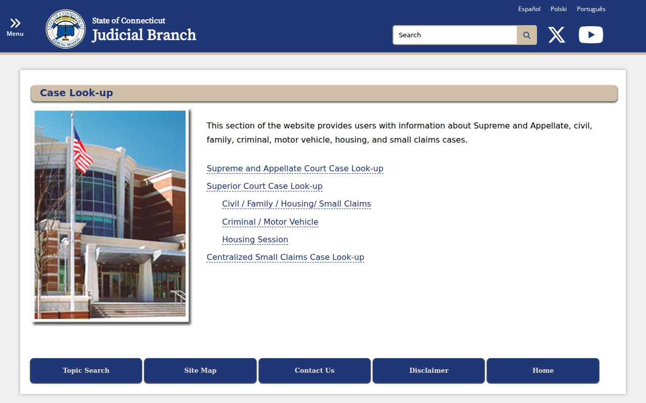 West Hartford criminal court case lookup choices